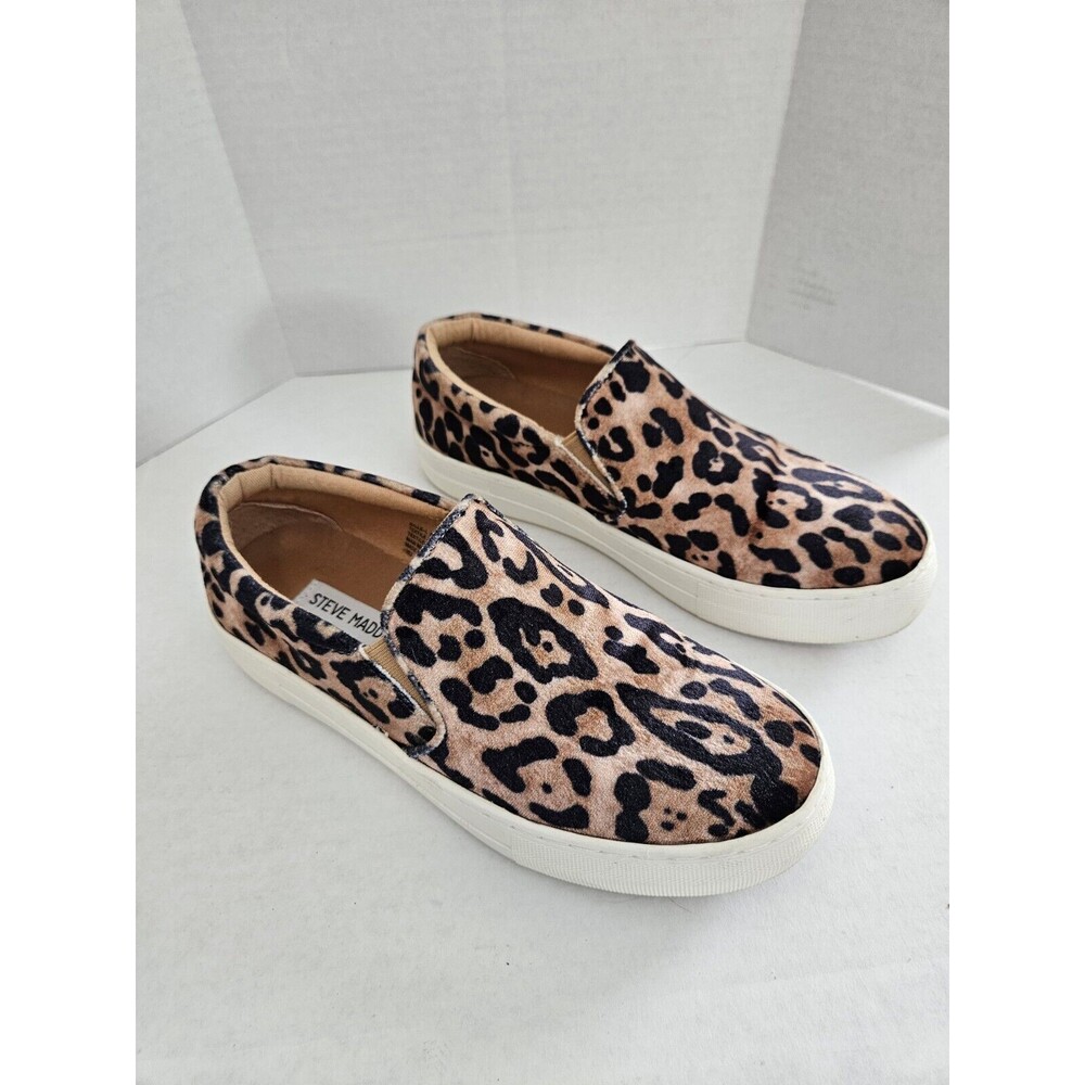 Steve Madden Women's Gills Slip-On Sneaker Cheetah Print Size 6.5